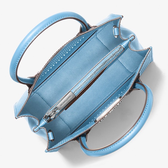 Michael Kors Mercer Medium Perforated Crossbody Satchel Bag
South Pacific 
NWT - Picture 3 of 16